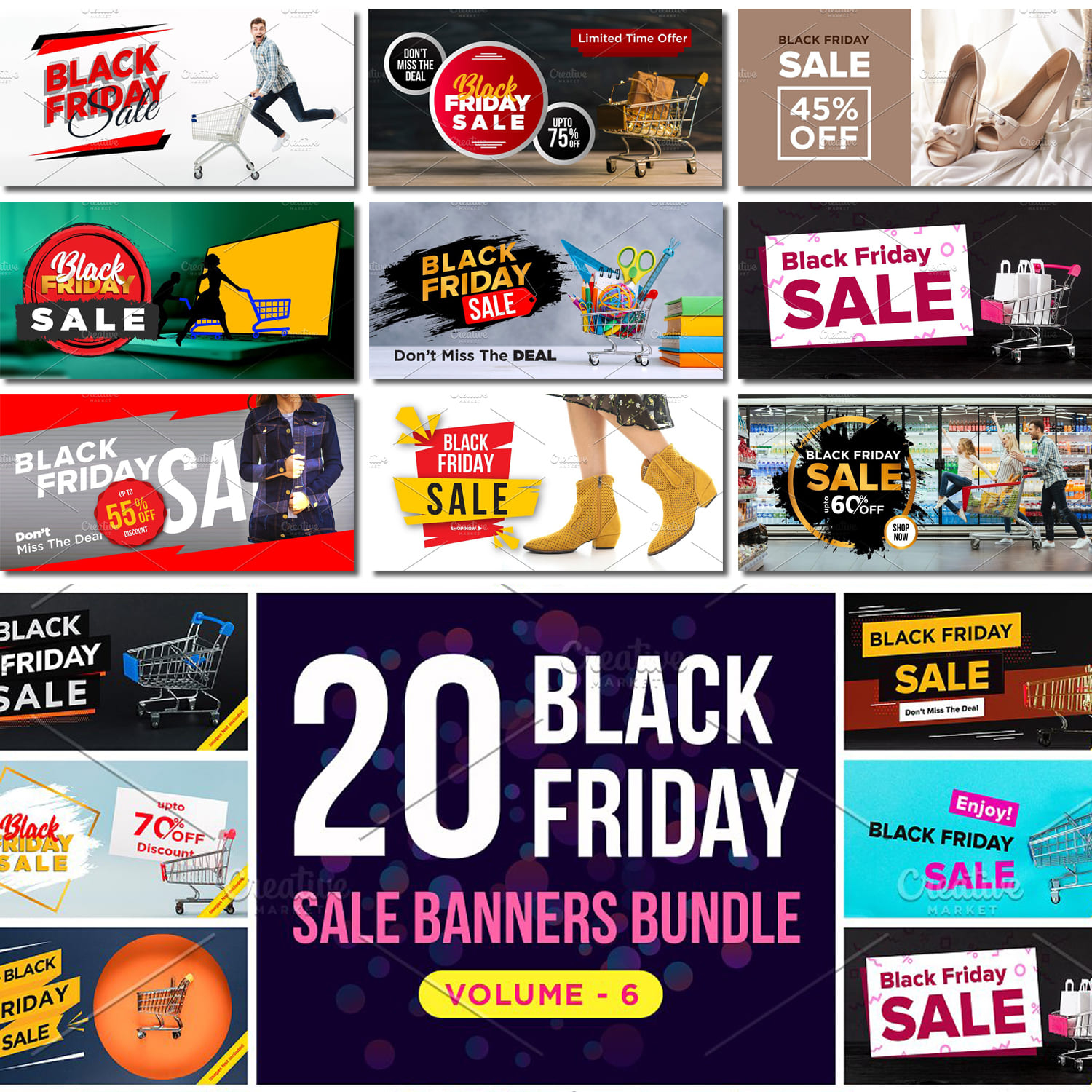 Black Friday Sale Banners created by shahsoft.