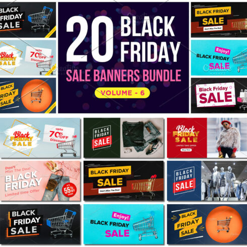 Black Friday Sale Banners - main image preview.