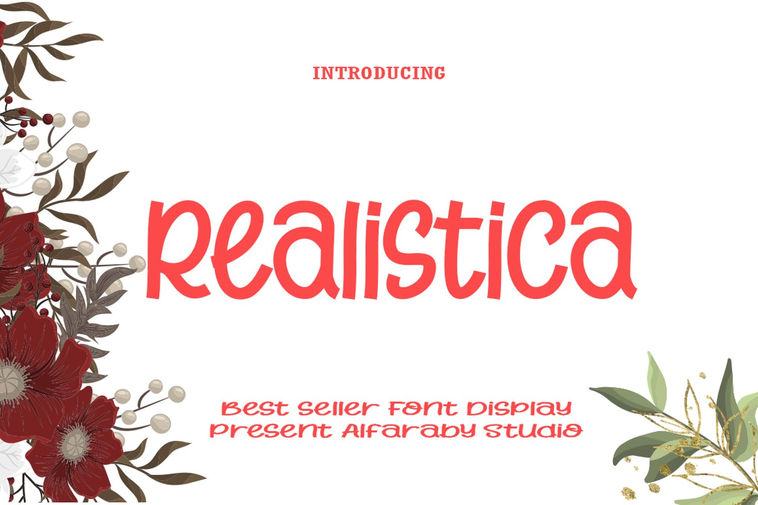 Cover image of Realistica font.