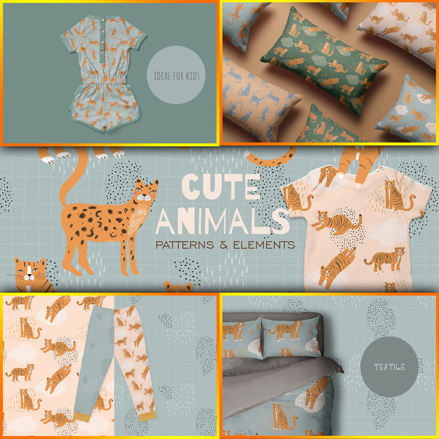 Wild Animals Patterns Cover.