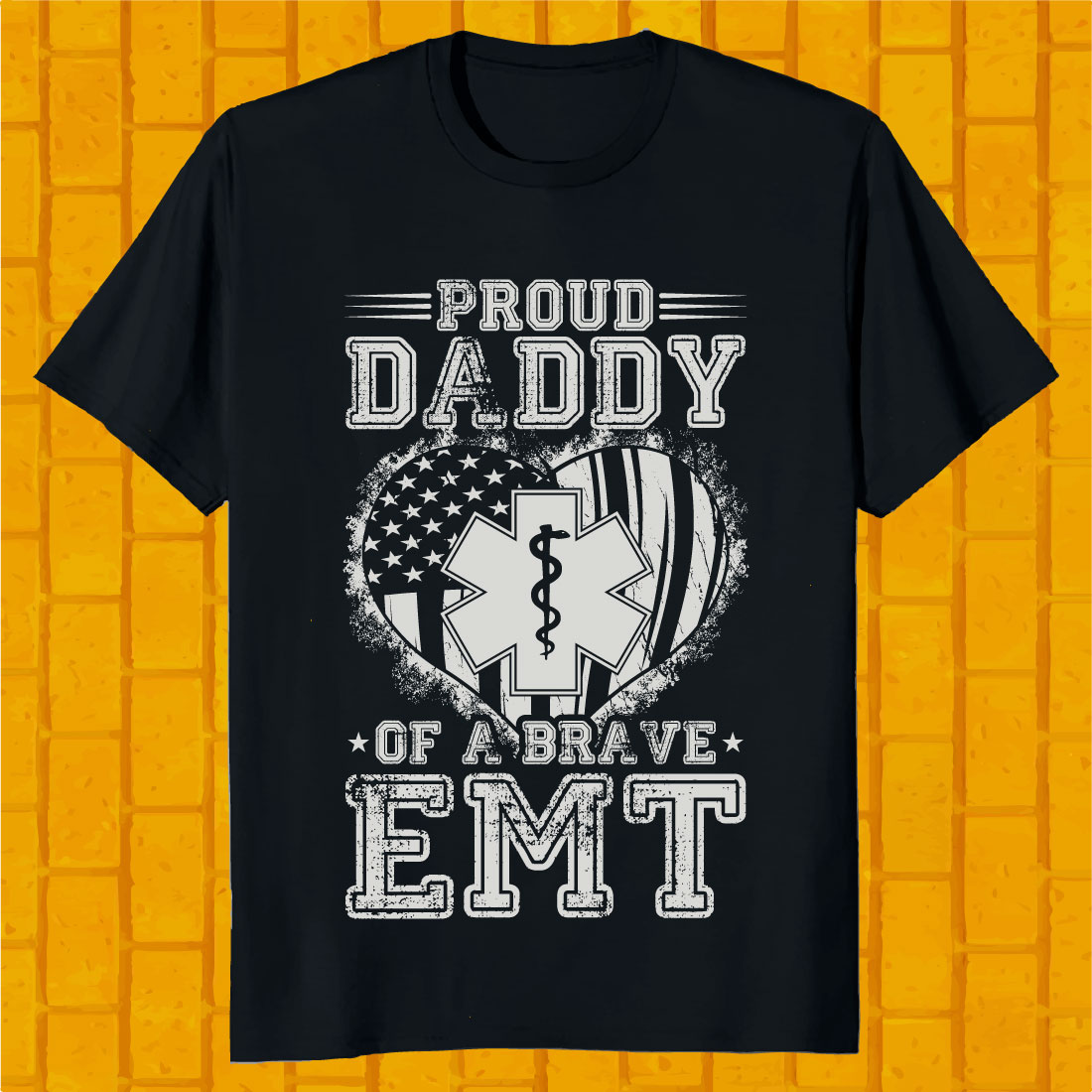 Paramedic T-shirt Proud Daddy EMT SVG Design preview image.