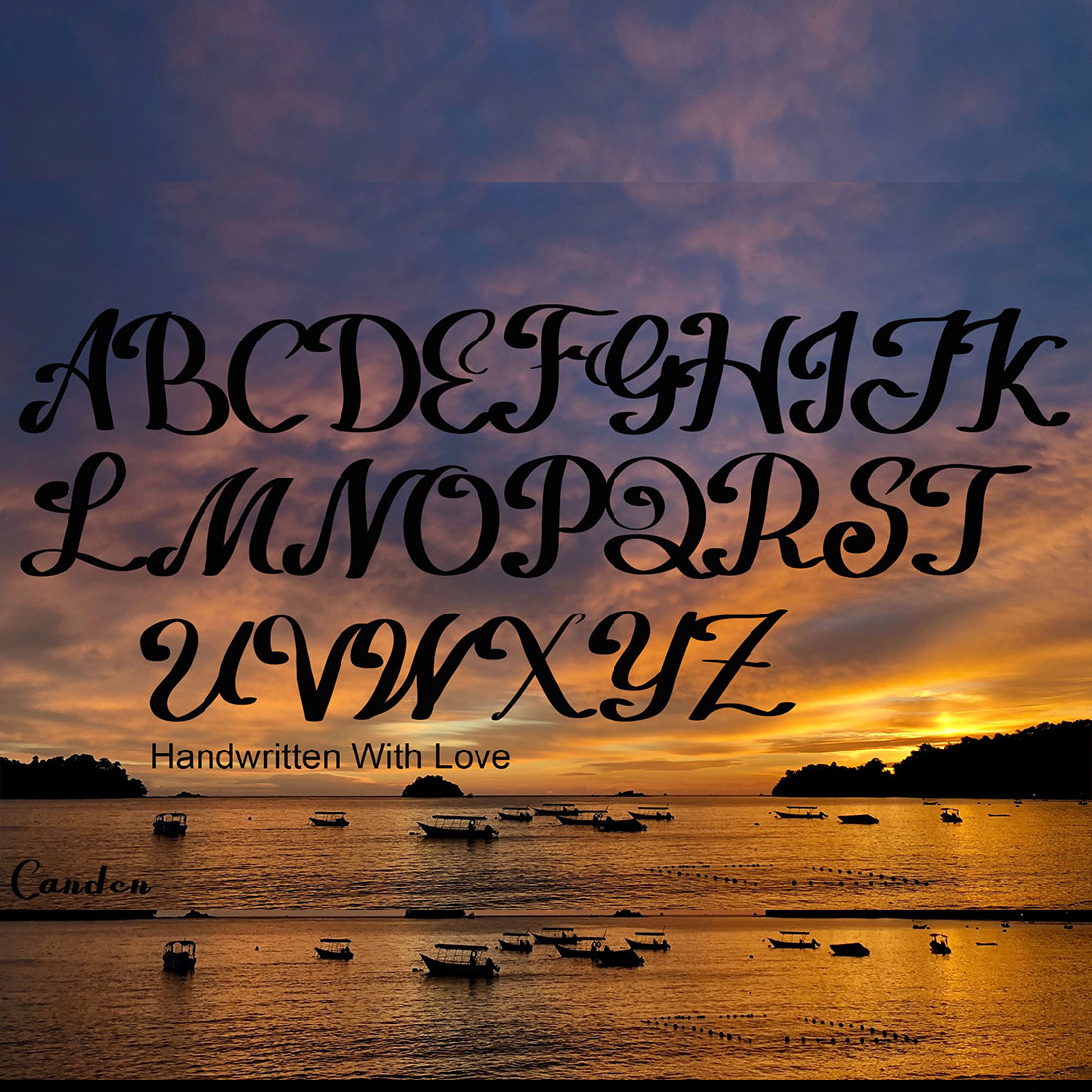 Ohara Handwritten Sans Serif Font alphabet preview.