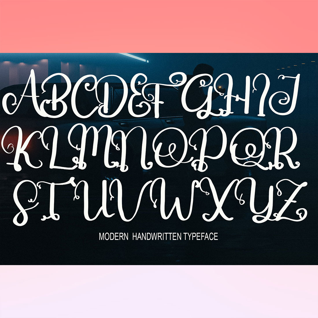 Signature Font Batavian Script Design preview image.