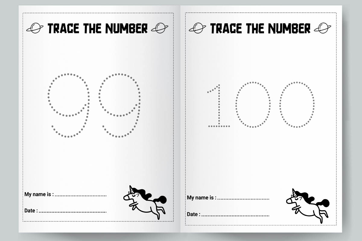 Single Number Tracing Design preview image.