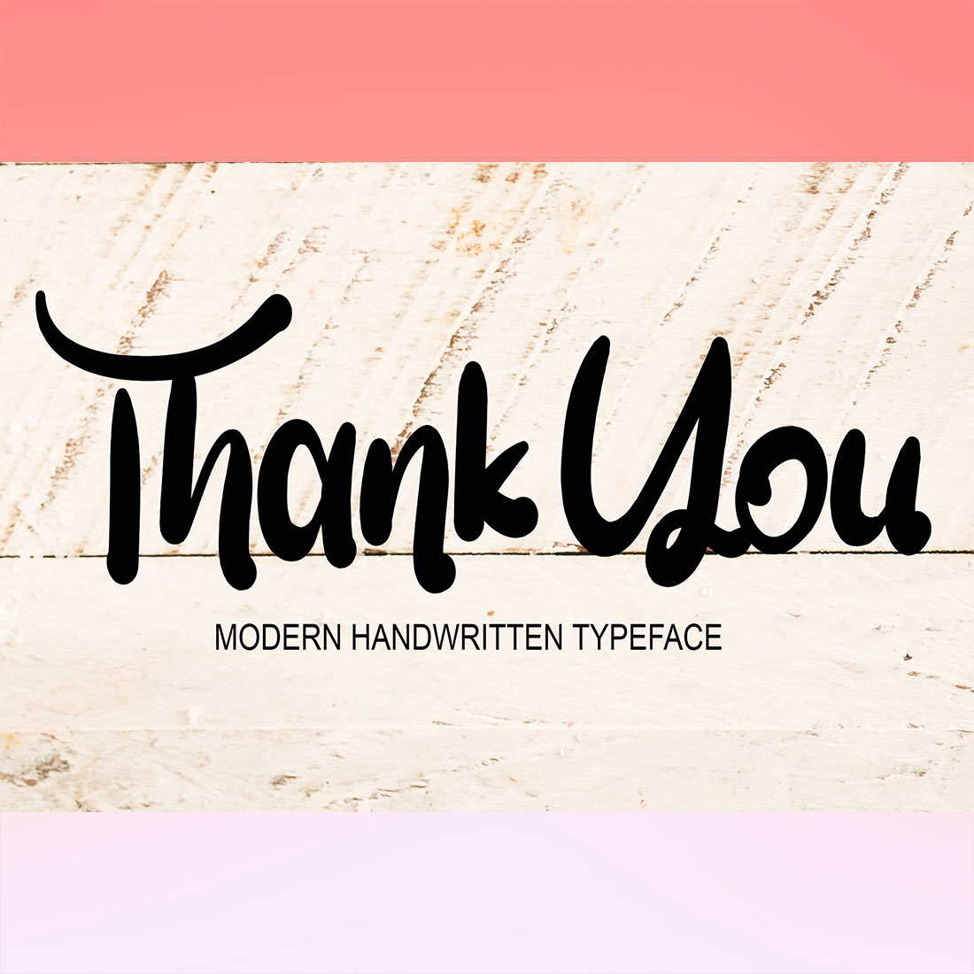 Thank you lettering.