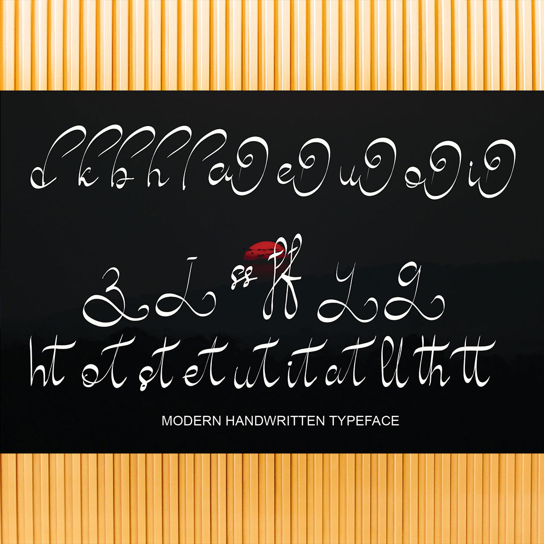 Font Gakimgatdha Signature Script Design preview image.