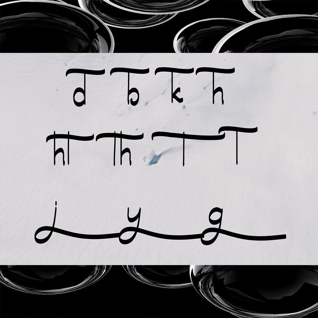 Signature Digimon Font Script Design preview image.