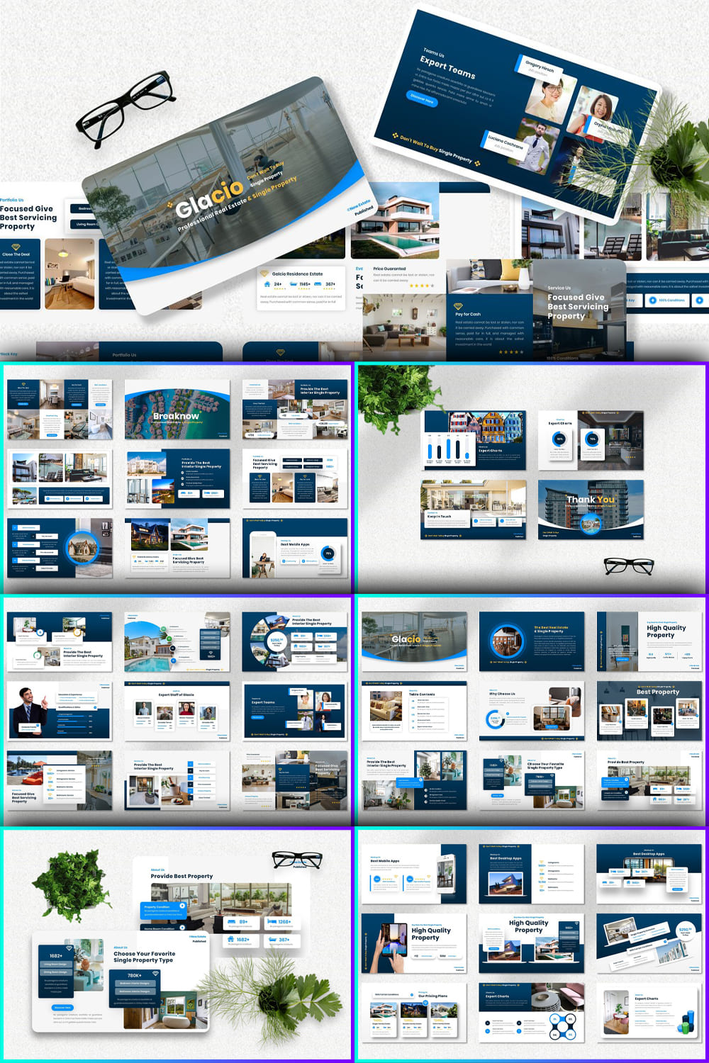 Glacio - Real Estate Keynote pinterest image preview.