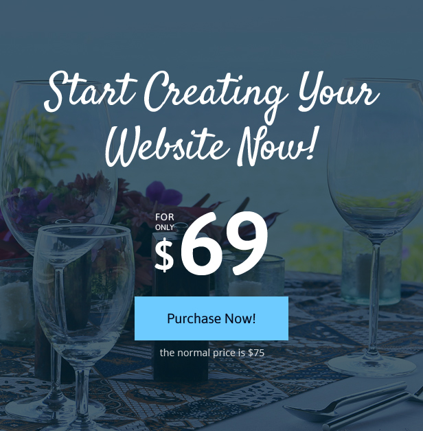 Start creating your website now.