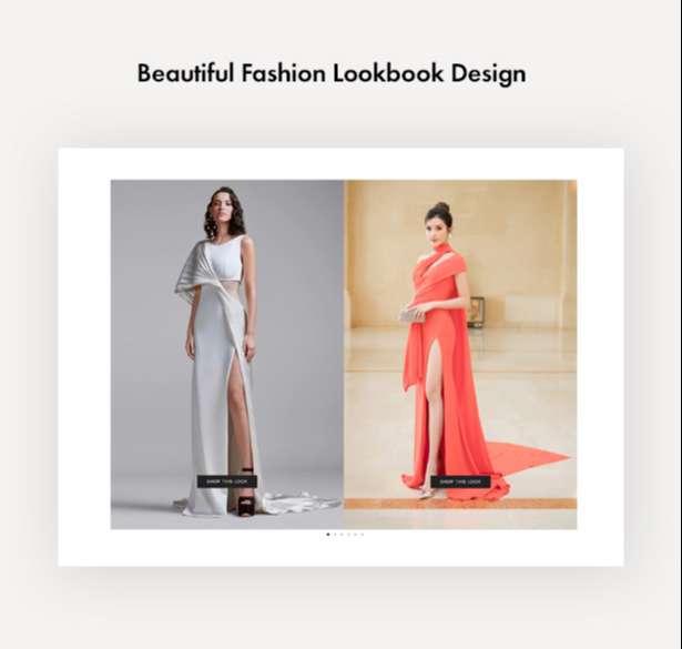 Beautiful fashion lookbook design.