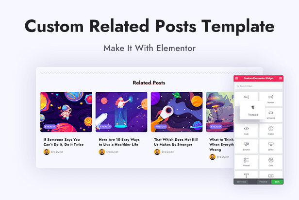 Custom related posts template.