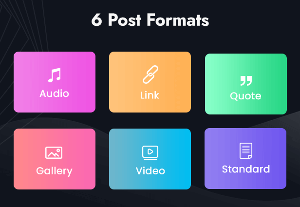 A few post formats.