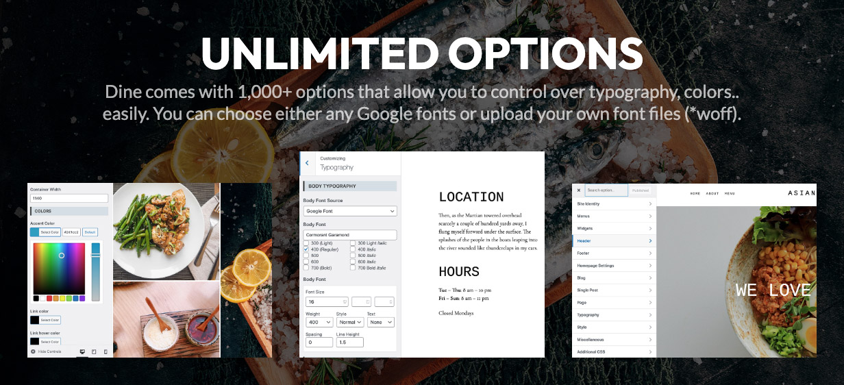 You will have unlimited options.