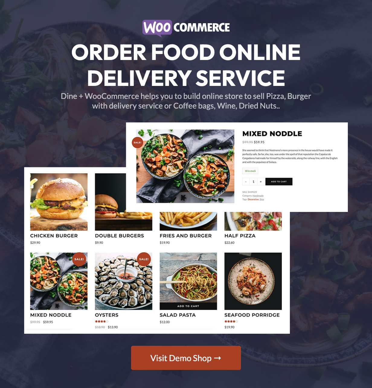 Order food online because of delivery service template.