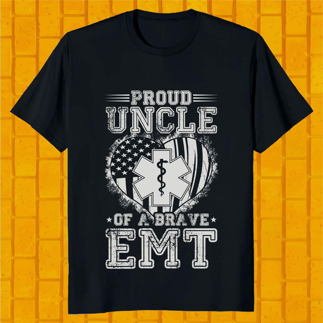 Paramedic T-shirt Proud Uncle EMT SVG Design preview image.
