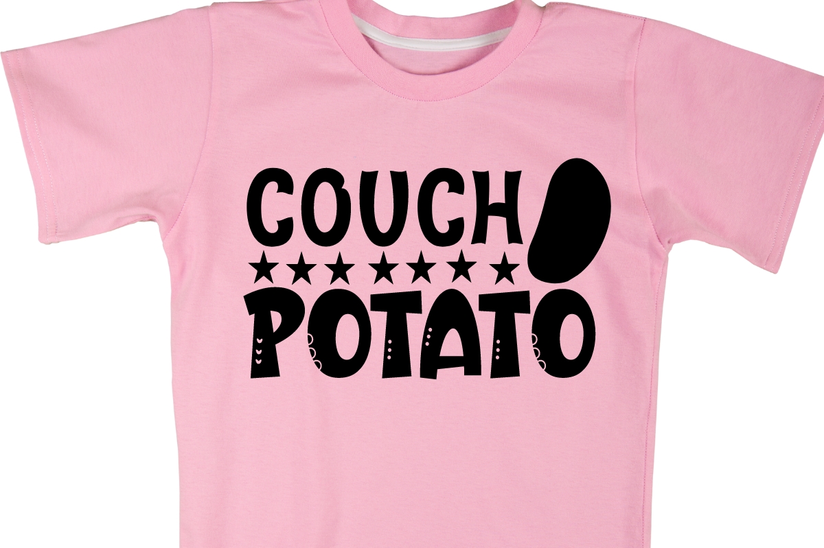 T-shirt Couch Potato Design Bundle preview image.