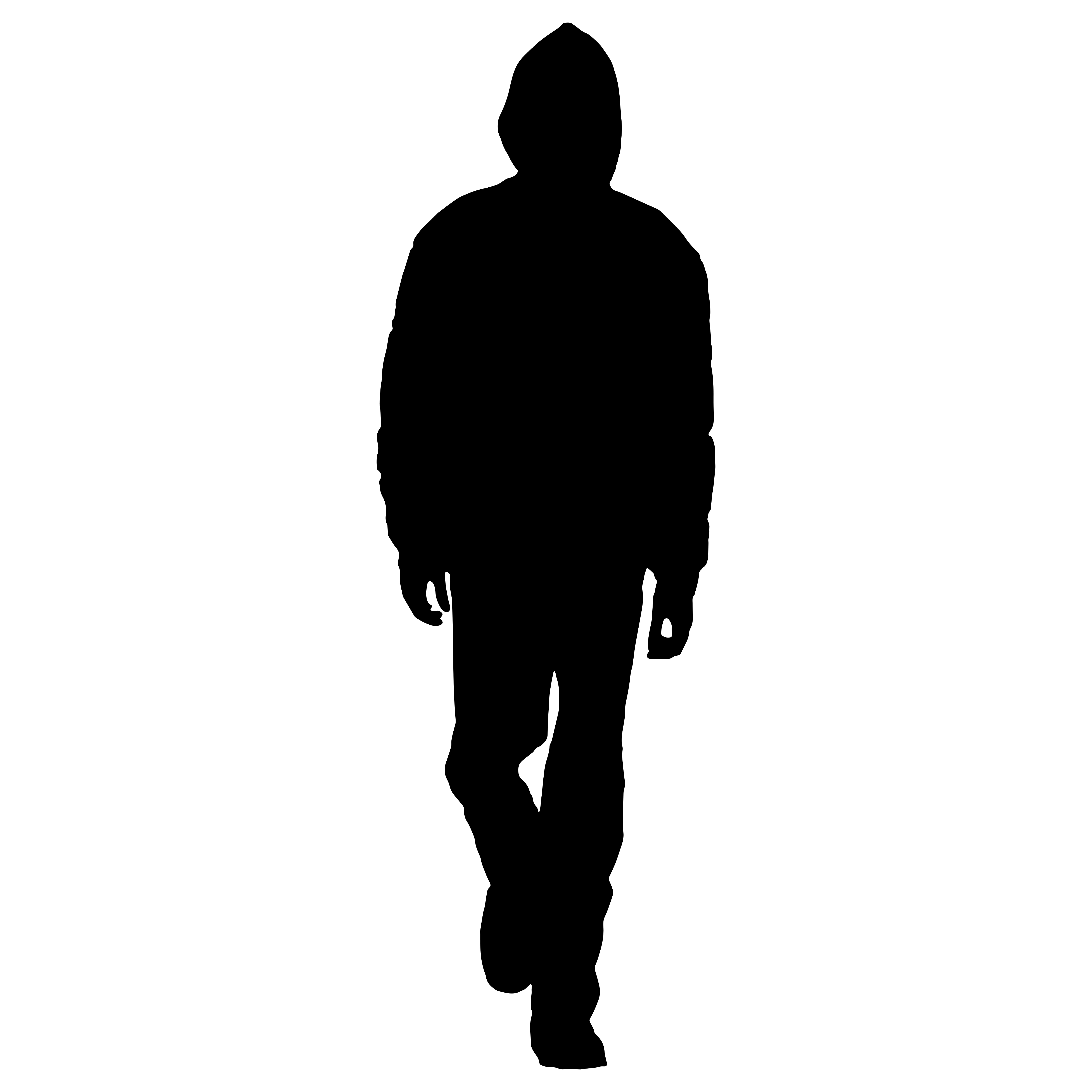 Enchanting image of a silhouette of a man.