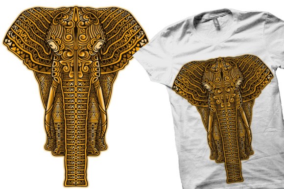 Royal gold elephant.