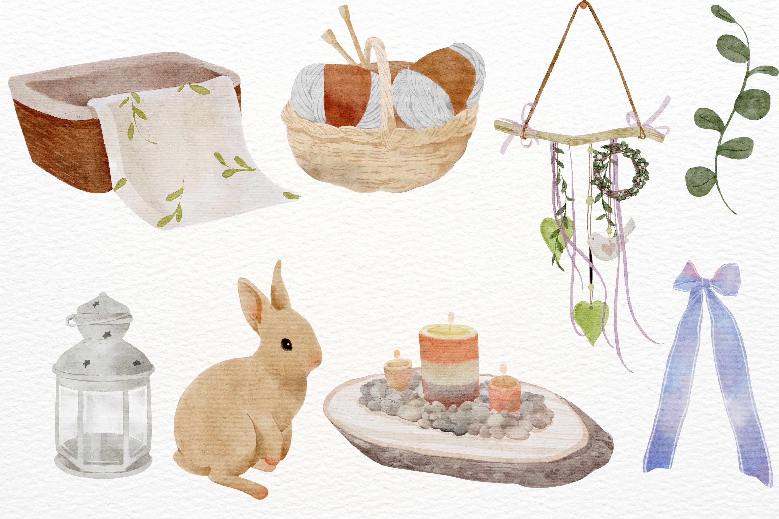 So cute Easter illustration in a pastel.