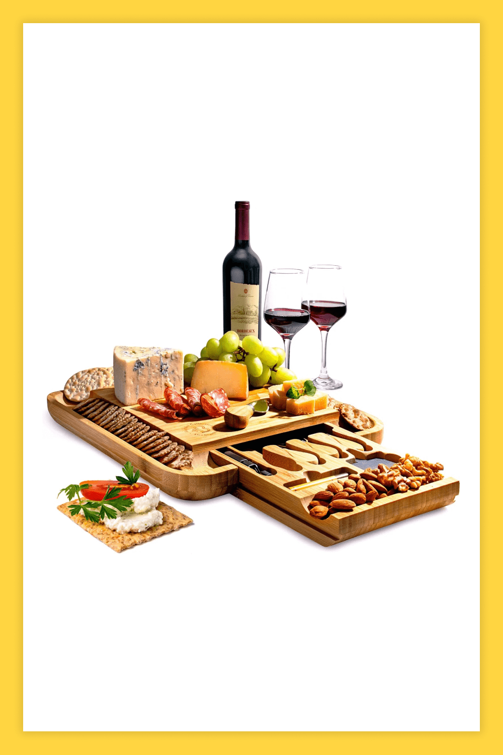 Bamboo Dessert Plates Charcuterie Boards & Knife Accessories.