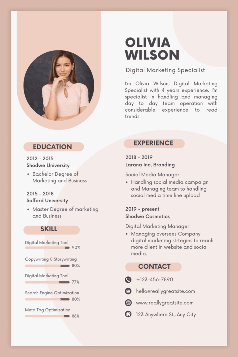 15+ Best Canva Resume Templates for Any Profession