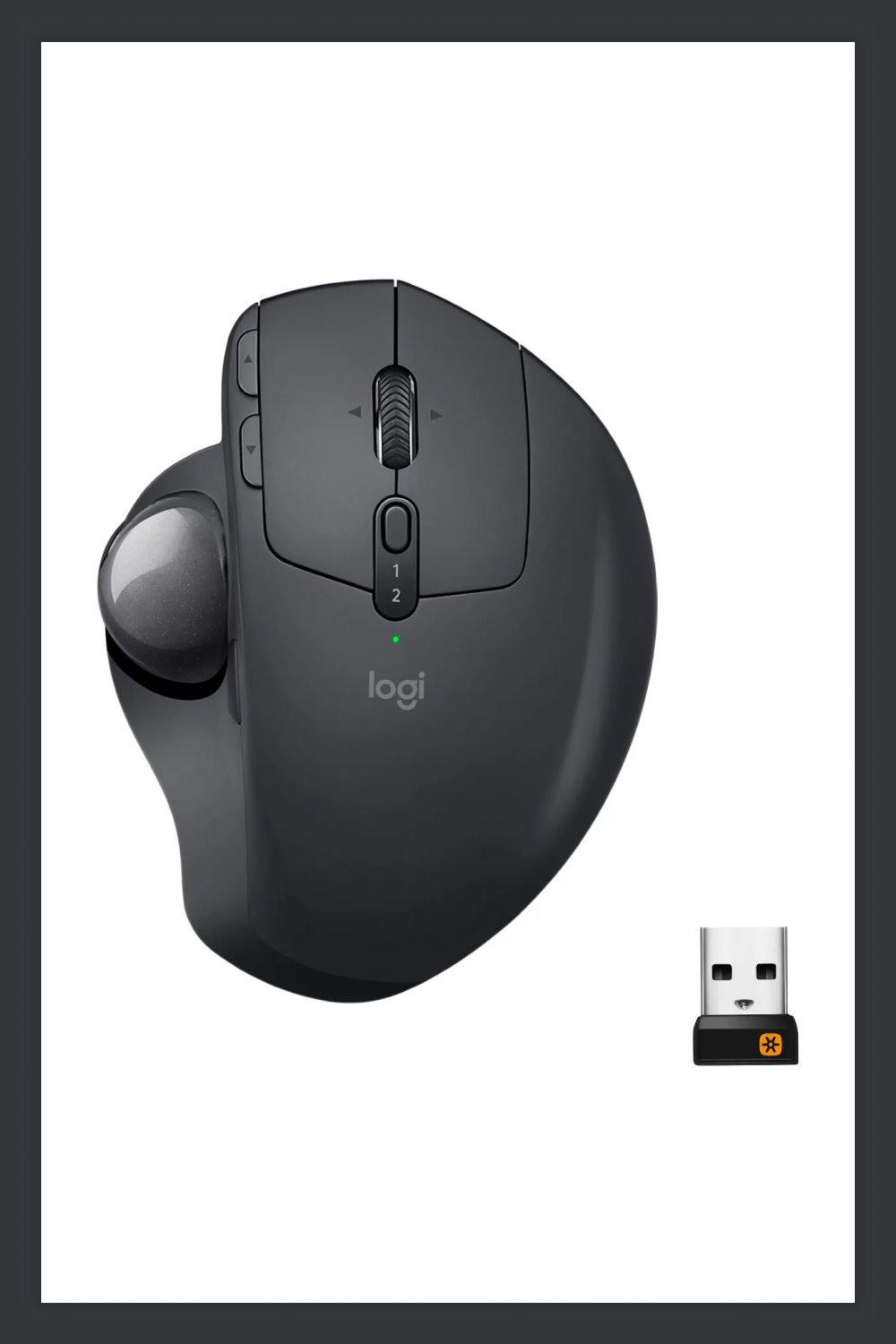 Logitech MX Ergo Wireless Trackball Mouse.