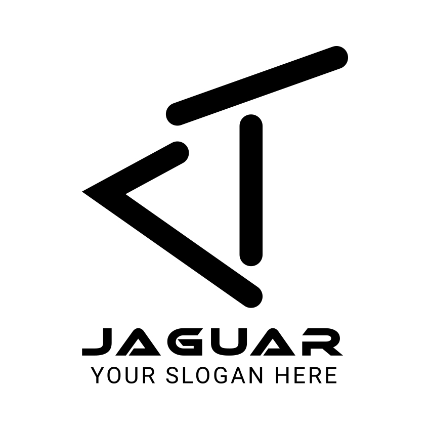 J Letter Logo Black Design preview image.