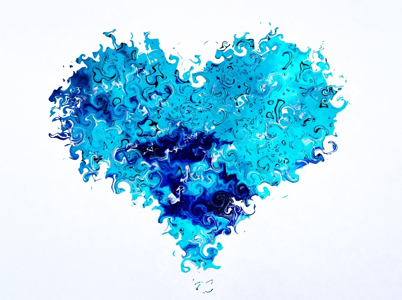 Big blue heart.