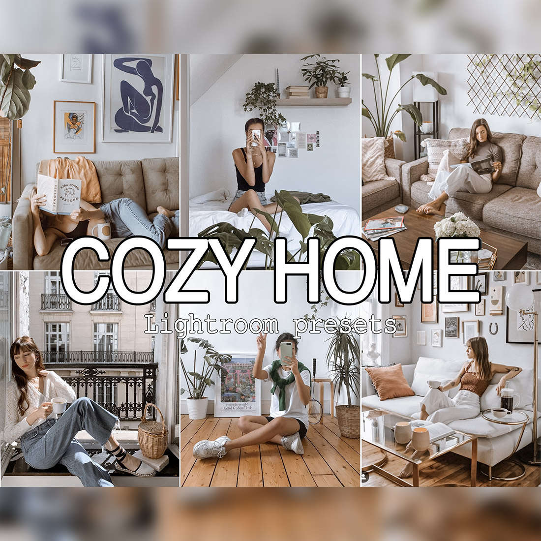 Cozy Home Mobile and Desktop Lightroom Presets cover image.