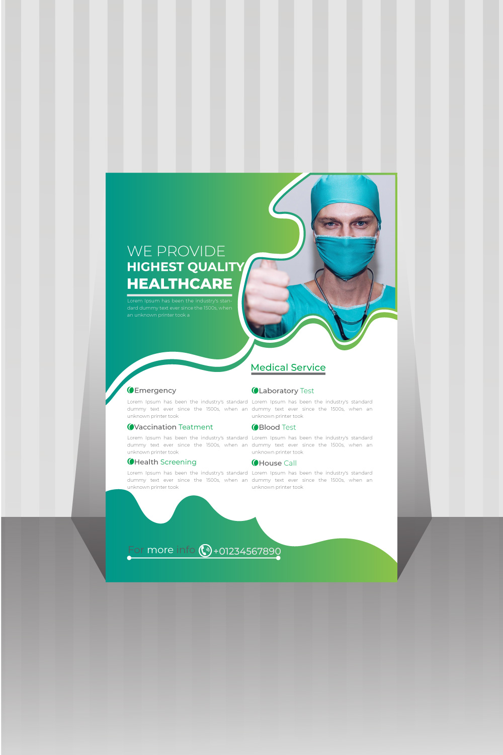 Medical flyer image with exquisite design