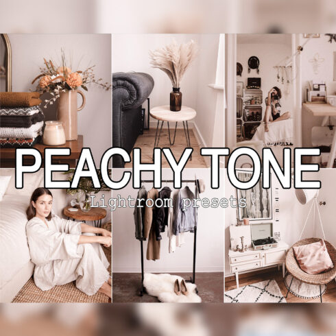 Peachy Tone Mobile and Desktop Lightroom Presets cover image.