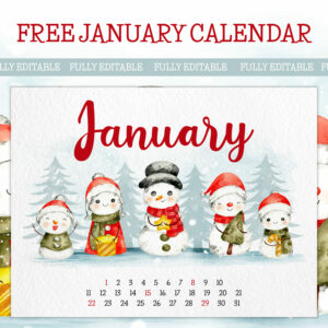 Free January Calendar – MasterBundles