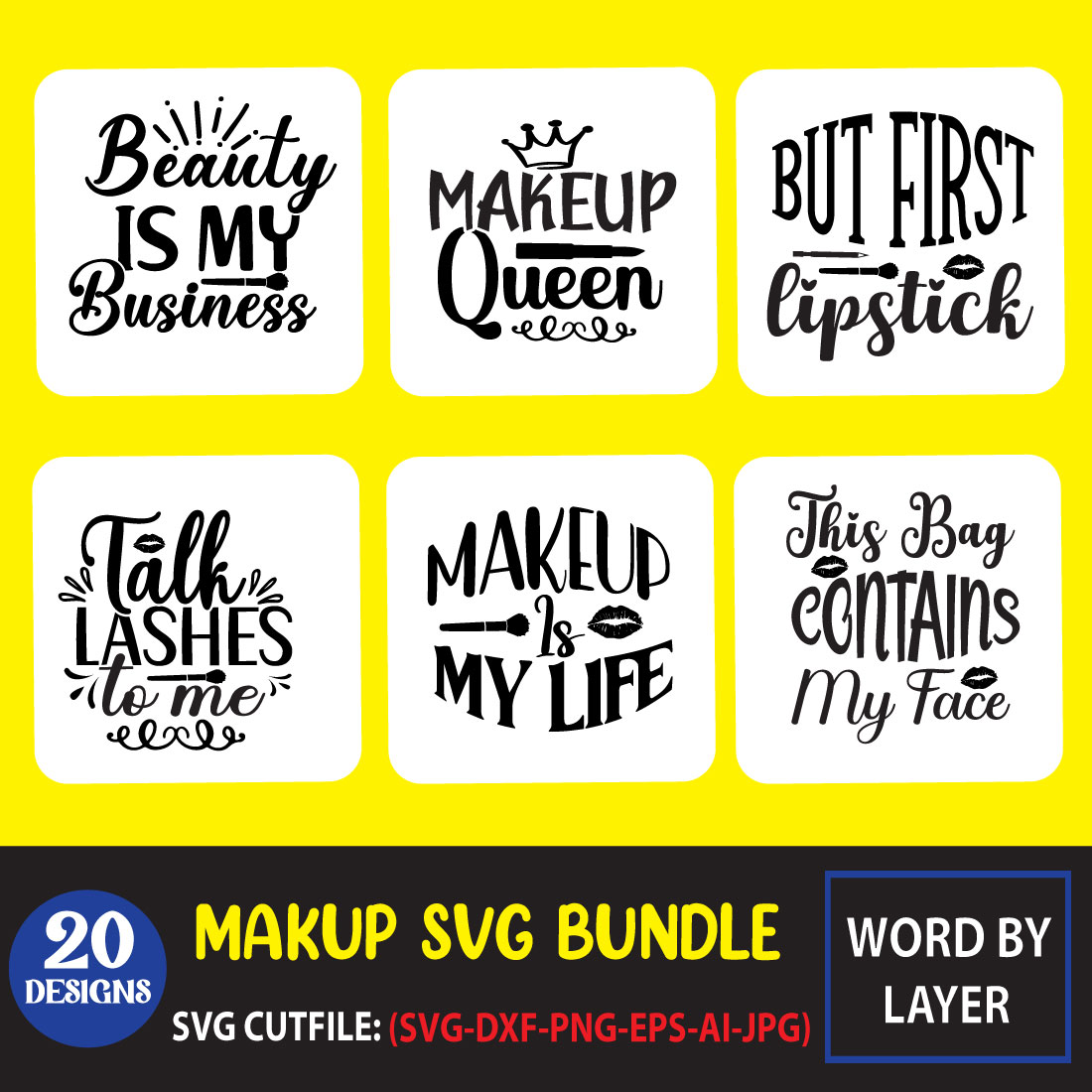 Makeup SVG Bundle.
