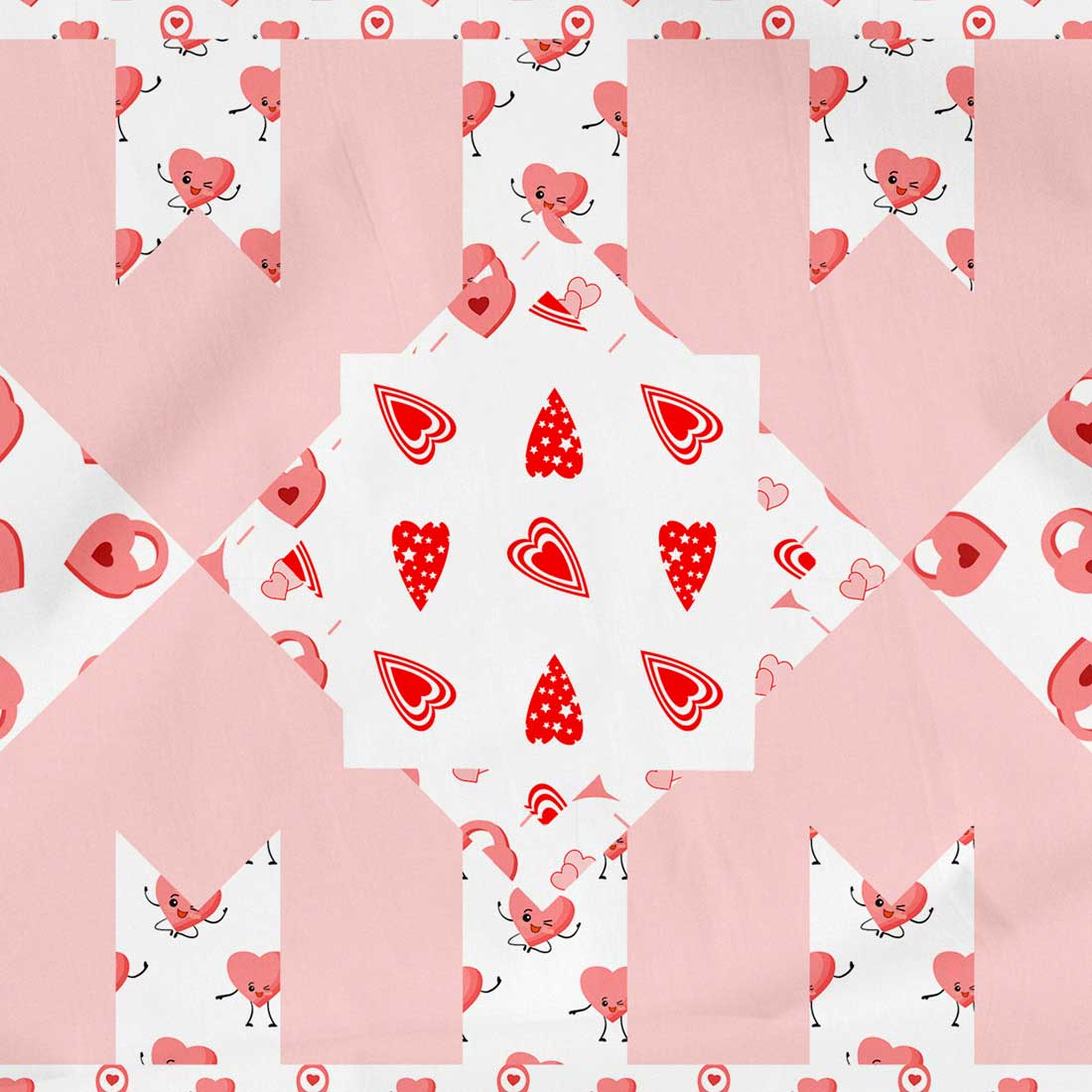 Compilation of images of irresistible patterns with hearts.