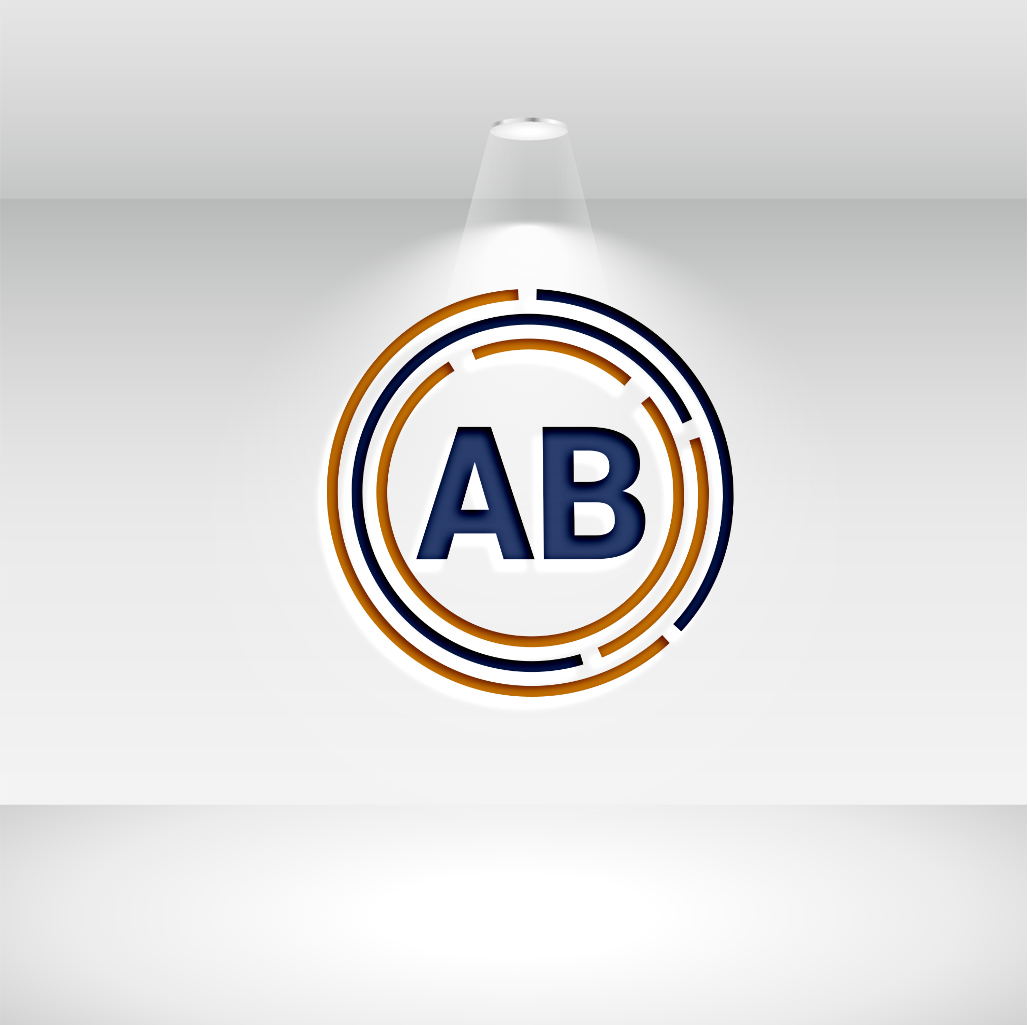 Simple Letter A B Logo Design preview image.