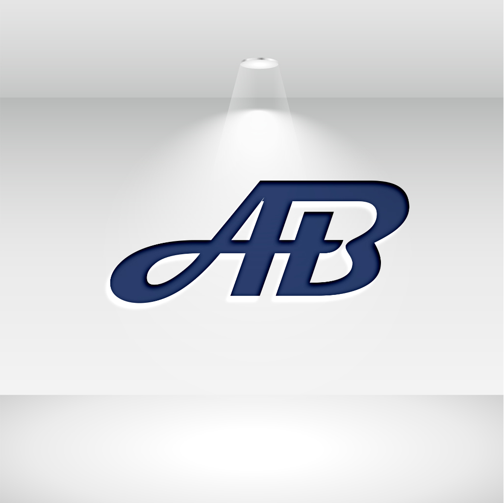Letter A B Logo Design preview image.