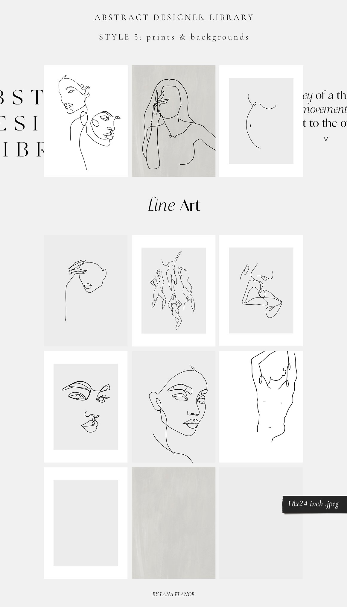 Line art library on a gray background.