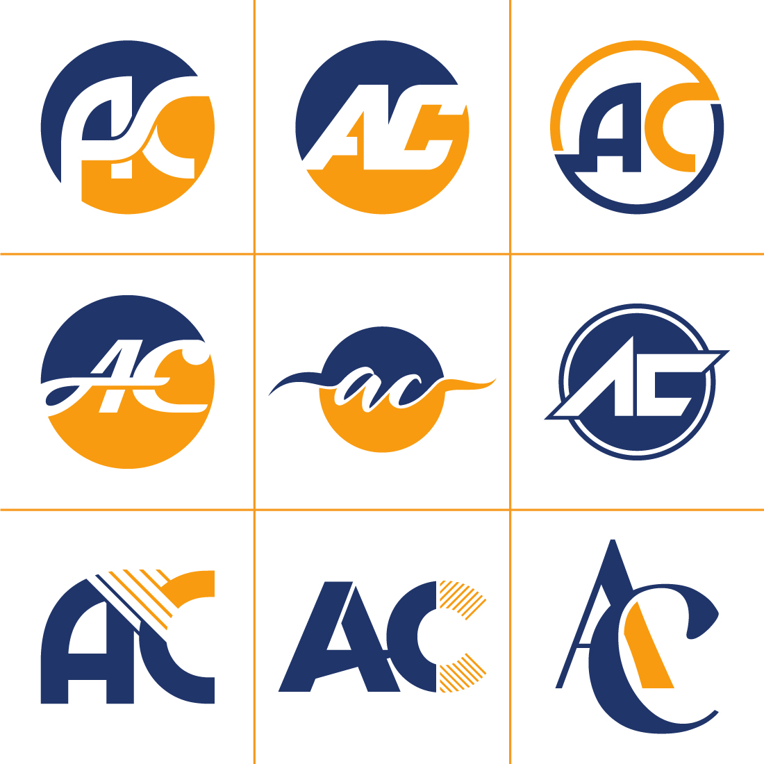 AC Initial Letter Logo Design cover image.