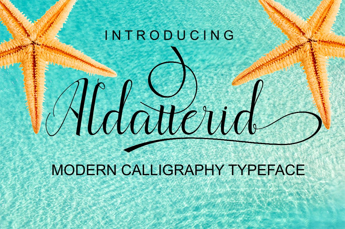 Charming Aldatterid font cover.