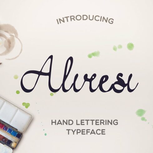 Colorful cover for Aliresi font.