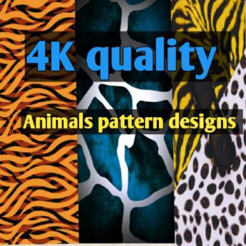 Animals 4K Pattern Design Bundle with High Quality main cover.