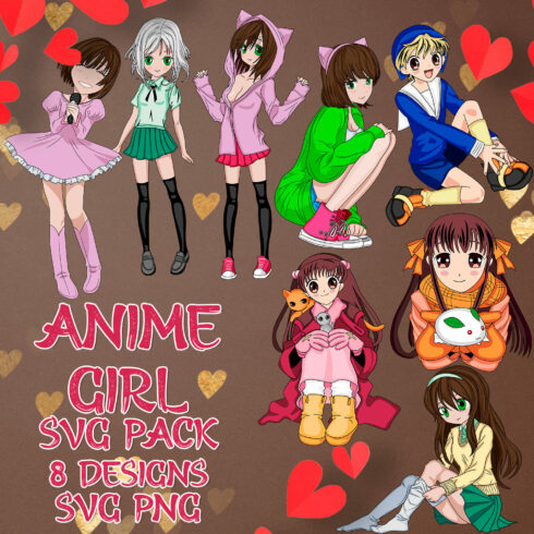 Anime Girl SVG.