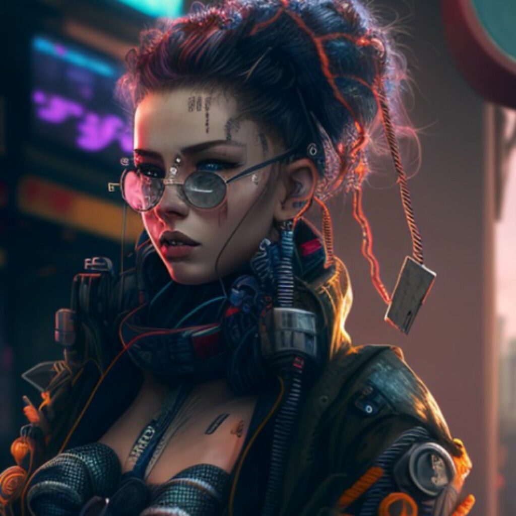 Cyberpunk character - MasterBundles