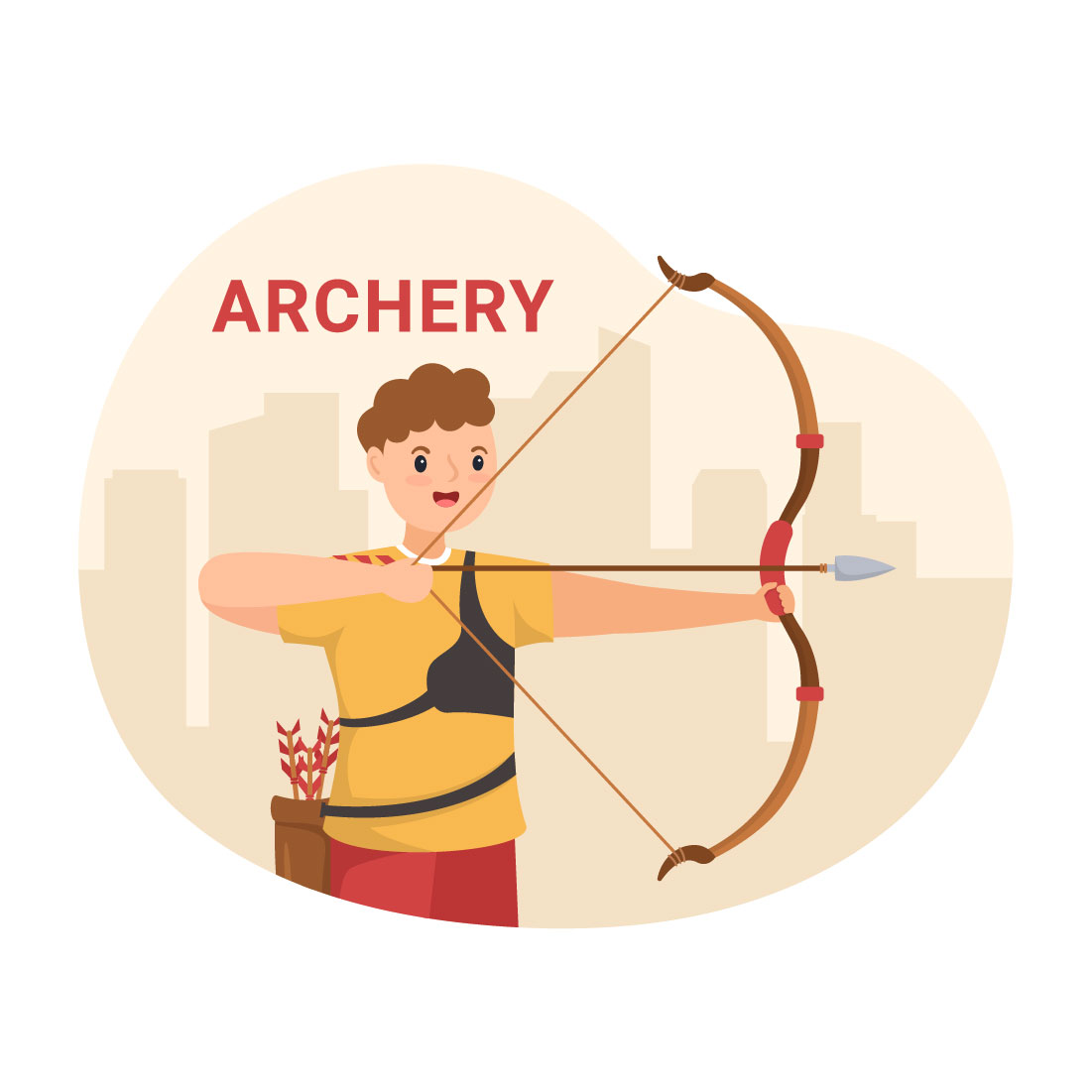 13 Archery Sport Illustration cover image.