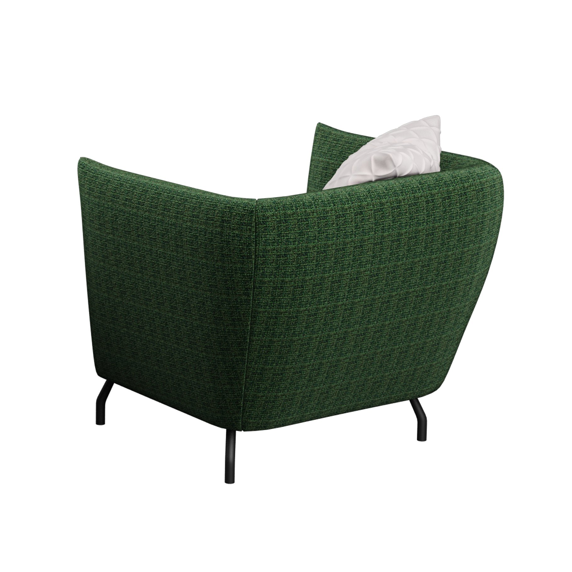 Rendering of an elegant green armchair 3d model