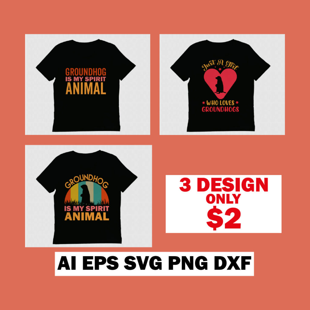 Groundhog Day T-shirt Design SVG Bundle Only $2 - MasterBundles