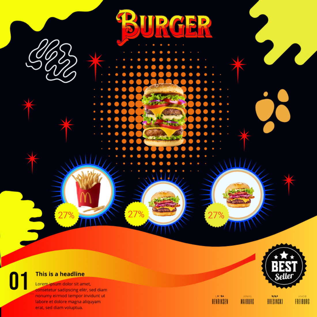Burger Shop Banner Design cover image.