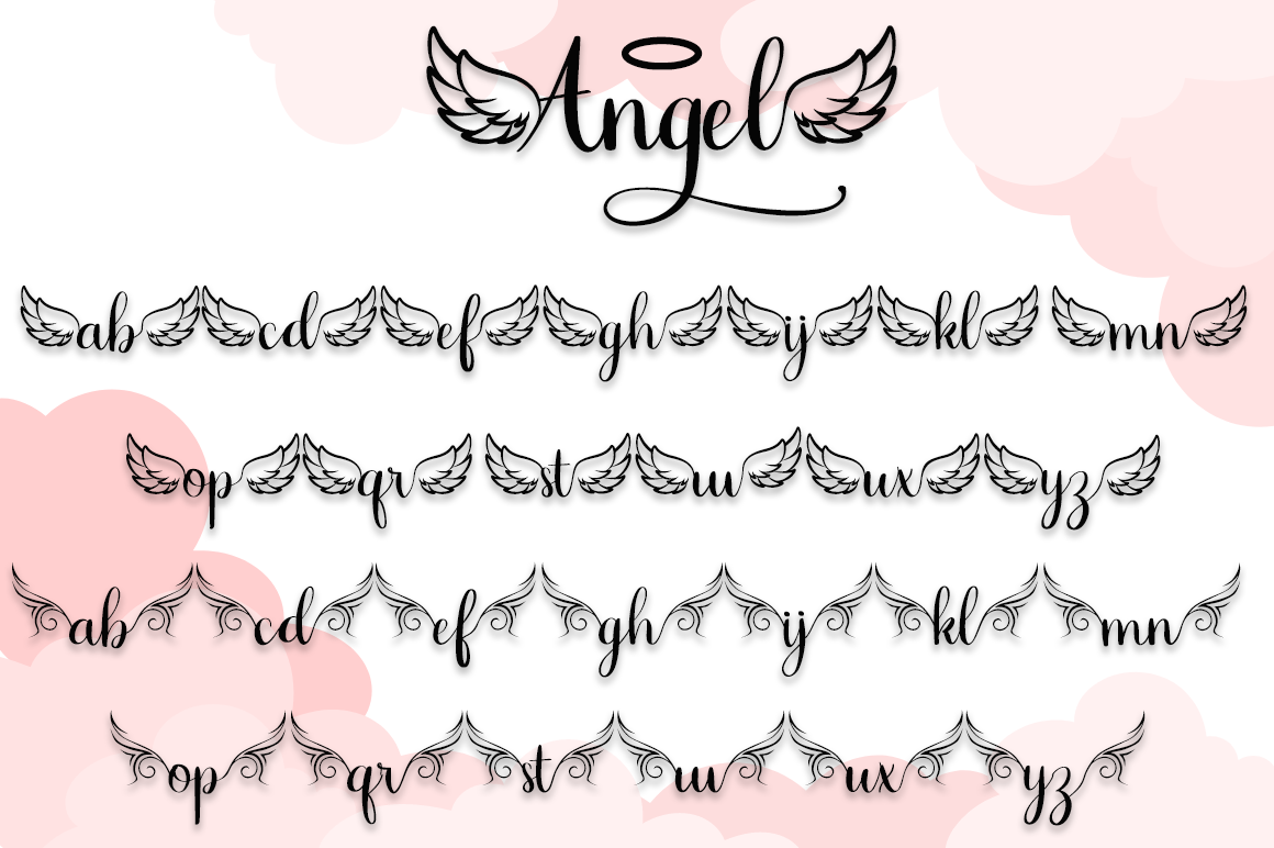 Script Font Angel Design preview image.