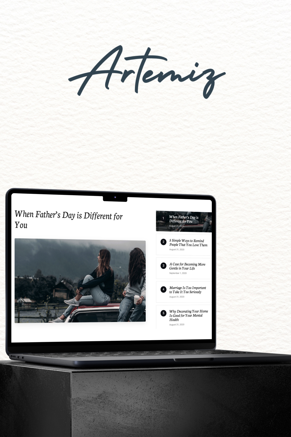 Artemiz | Blog & Podcast WordPress Theme - Pinterest.