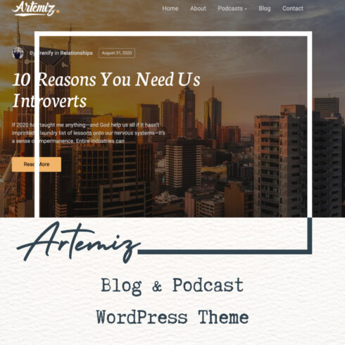 Artemiz | Blog & Podcast WordPress Theme.